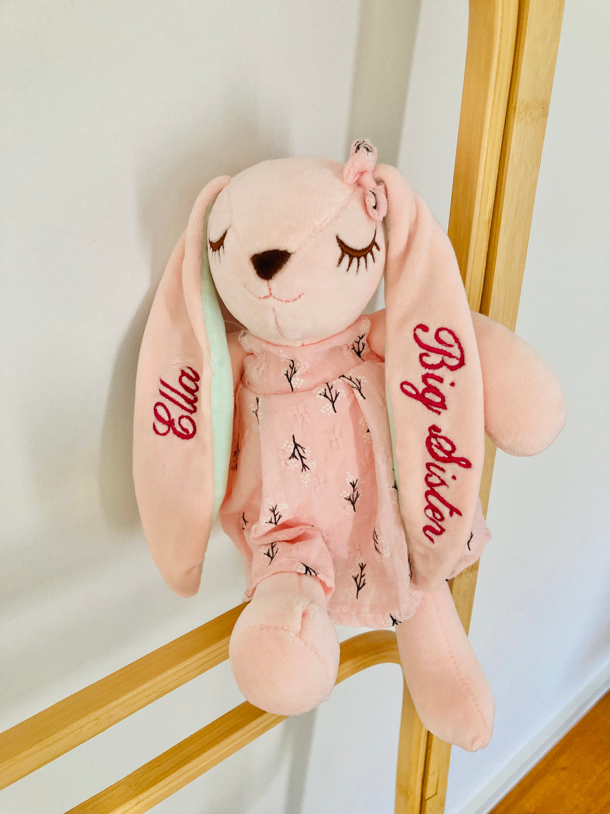 Personalised Big Sister Bunny in a Dress