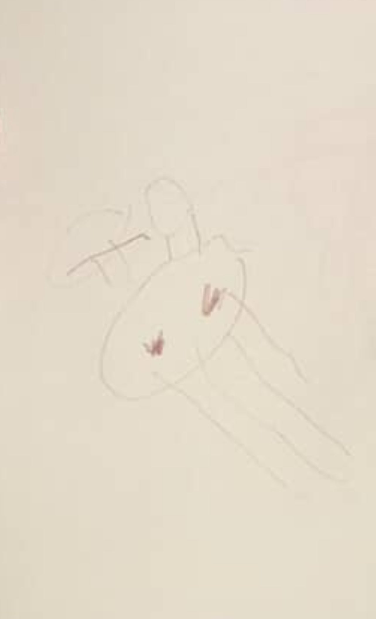 The unedited picture of a child drawing that was sent to us before we converted it into a knitted scarf.