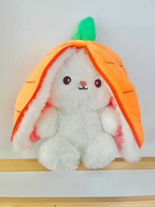 Personalised Carrot Plush Bunny Pouch